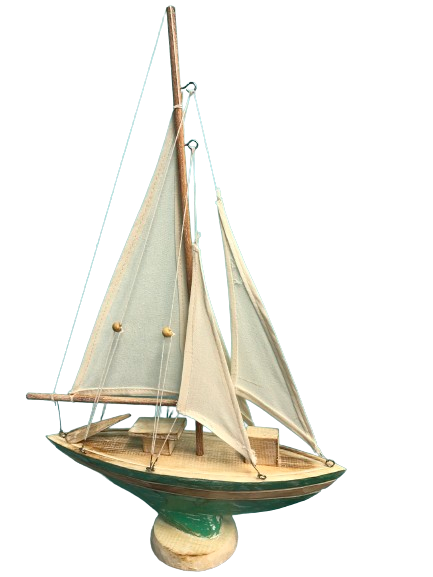 SAIL BOAT GREEN