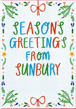 CHRISTMAS CARDS FROM SUNBURY (RANDOM MIX 5 CARDS) 1