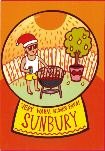 CHRISTMAS CARDS FROM SUNBURY (RANDOM MIX 5 CARDS) 1
