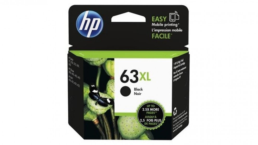 HP 63XL Black Ink - 480 pages