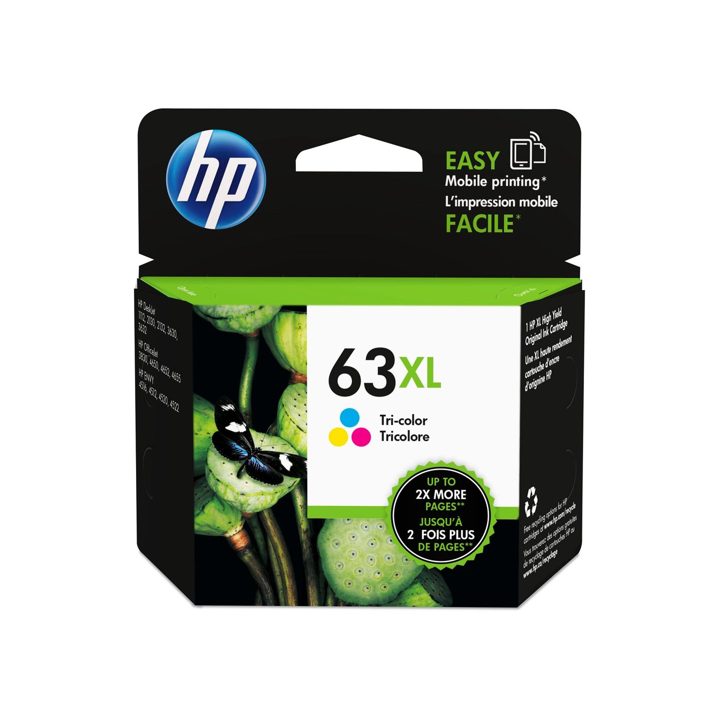 HP 63XL Tri Colour Ink - 330 pages