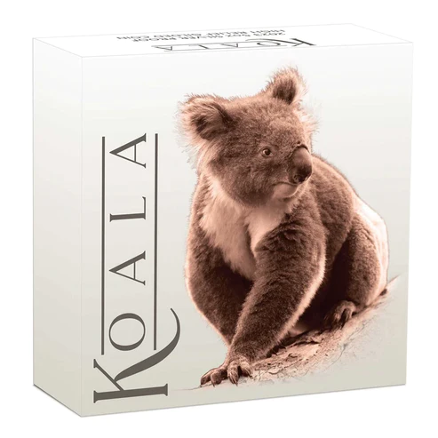 PERTH MINT AUSTRALIAN KOALA 2023 5OZ SILVER PROOF HIGH RELIEF GILDED