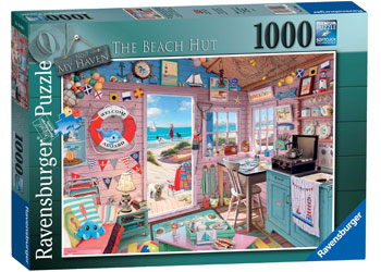 RAVENSBURGER MY HAVEN NO7 THE BEACH HUT PUZZLE 1000PC