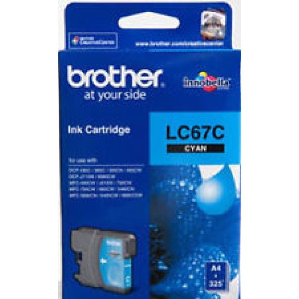 BROTHER LC67 CYAN INKJET CARTRIDGE