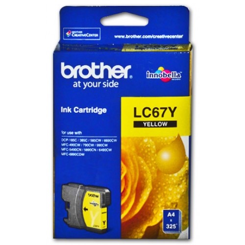 BROTHER LC67 YELLOW INKJET CARTRIDGE YELLOW
