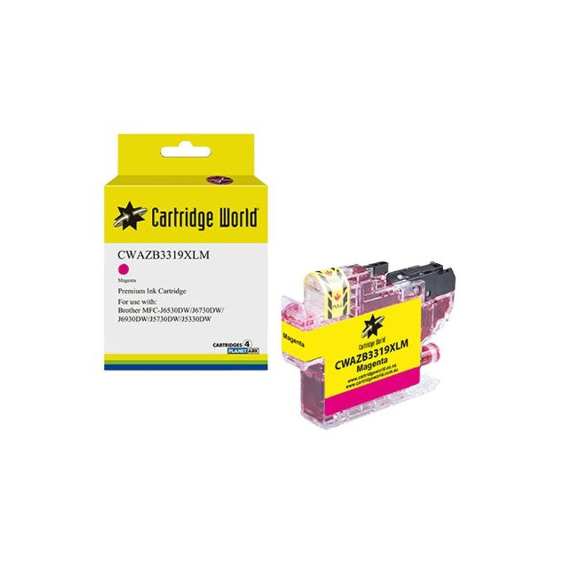 CARTRIDGE WORLD BROTHER LC-3319M MAGENTA INK CARTRIDGE