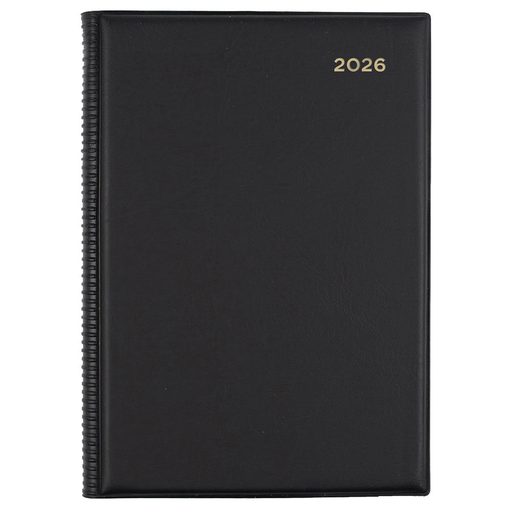 DIARY 2026 COLLINS BELMONT A5 187.V99 PVC 1DTP BLACK