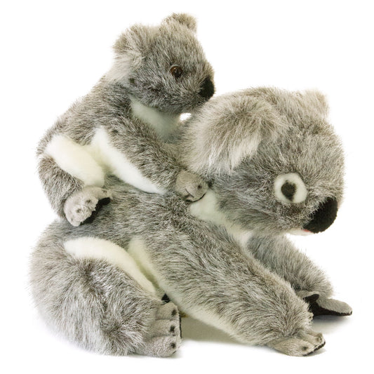 EBONY & ZIPPY (TASMANIAN DEVIL MUM AND BABY - 28cm)