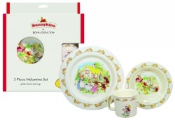 BUNNYKINS BABY GIFT 3 PIECE SET PLAYING RED