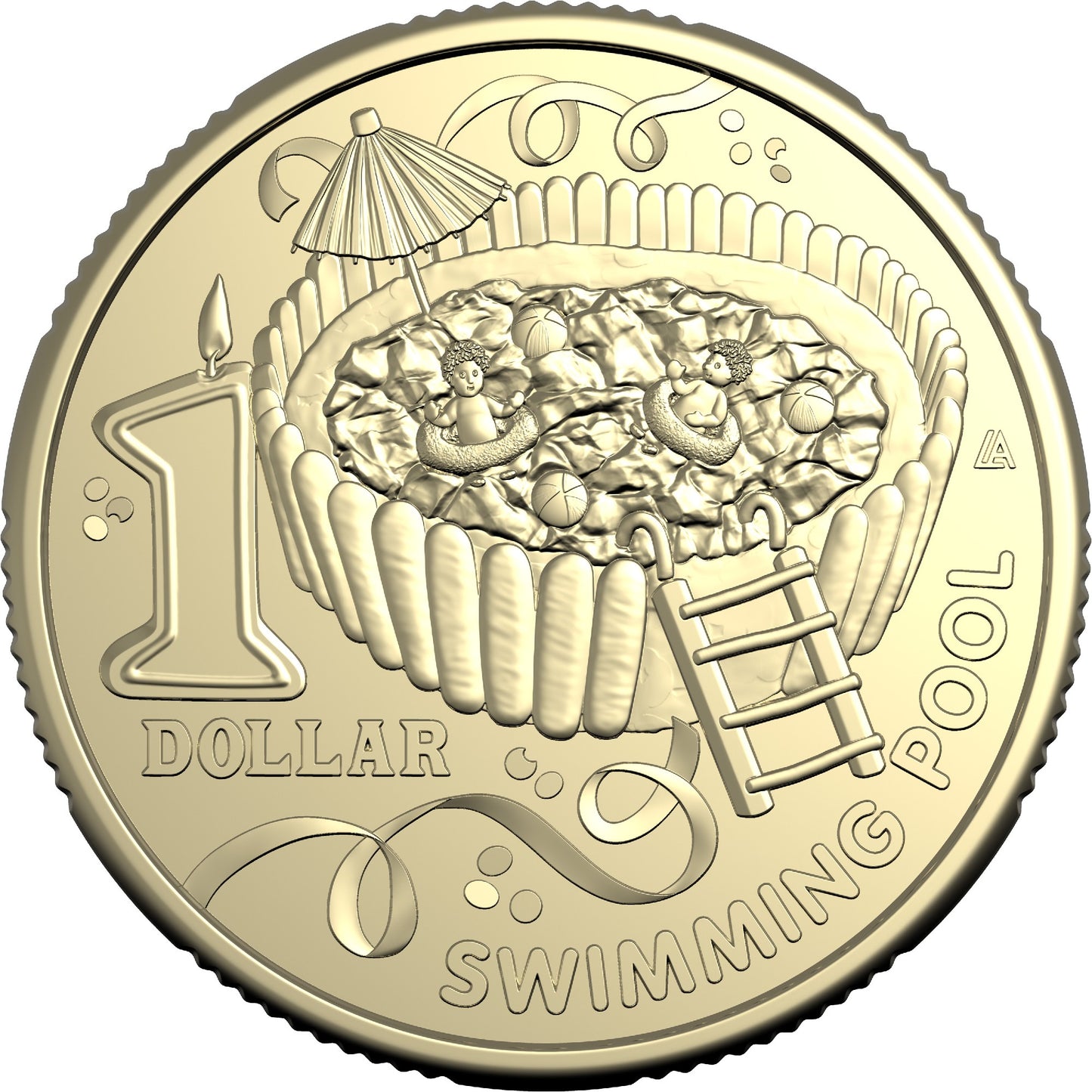 RAM AWW CHILDRENS BIRTHDAY COOKBOOK $1 COIN SWIMMING POOL