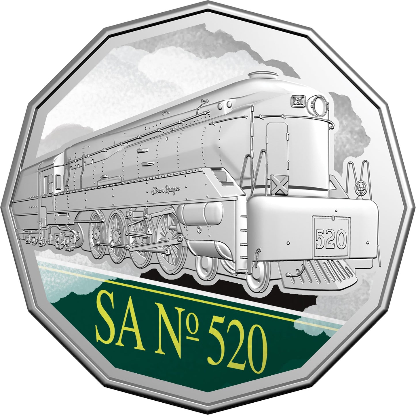 STEAM GIANTS 2025 50C COLOURED UNCIRCULATED SEVEN-COIN COLLECTION