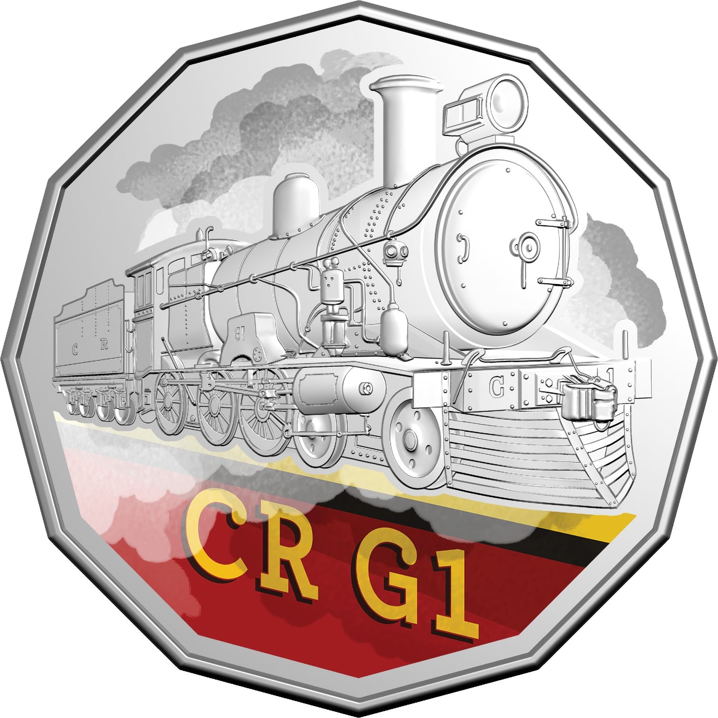 STEAM GIANTS 2025 50C COLOURED UNCIRCULATED SEVEN-COIN COLLECTION