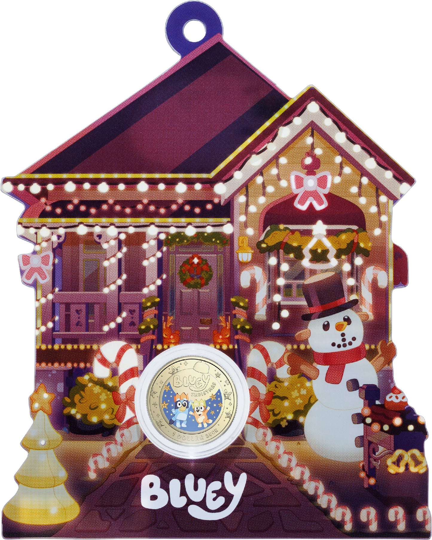 BLUEY PACK CARD CHRISTMAS $1 UNC 2025 COLOURED ROYAL AUSTRALIA MINT
