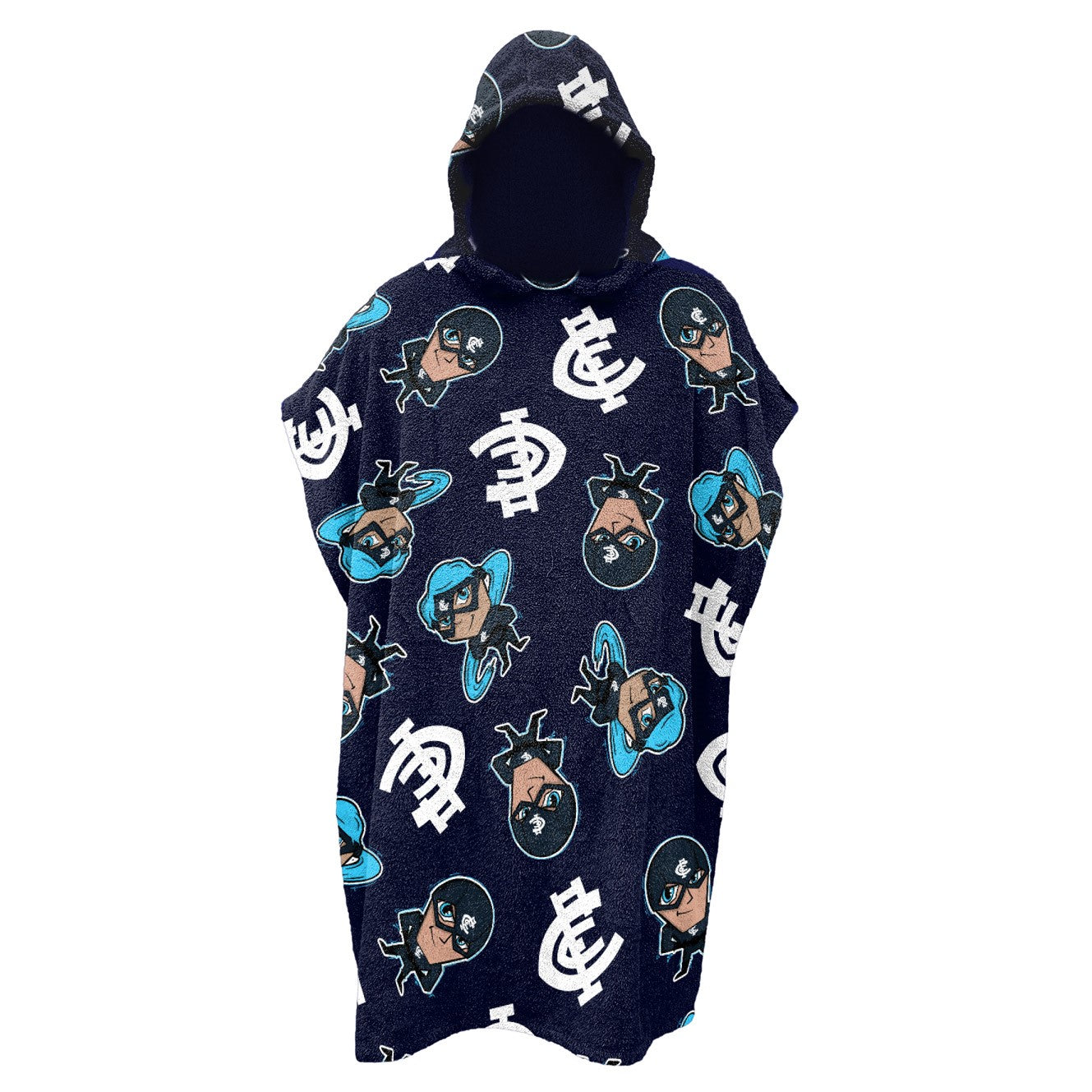 AFL YOUTH HOODED BEACH TOWEL CARLTON