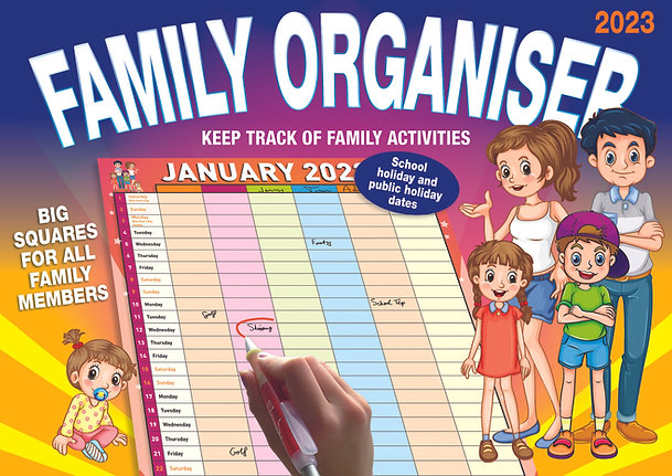 Calendar 2025 Big Print Family Organiser