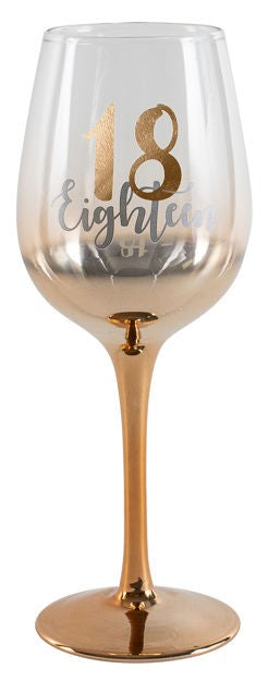 18TH ROSE GOLD OMBRE GLASS