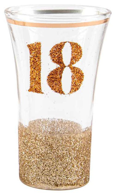 18TH GLITTERATI SHOT GLASS PINK
