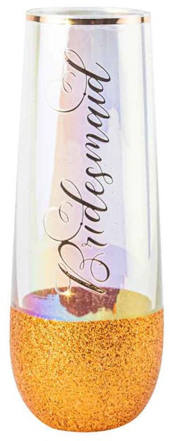 BRIDESMAID STEMLESS CHAMPAGNE GLASS
