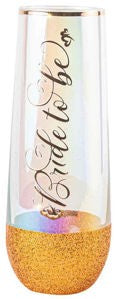 BRIDE TO BE STEMLESS CHAMPAGNE GLASS