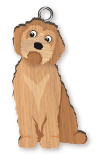 DOG HANDMADE KEYRING GROODLE