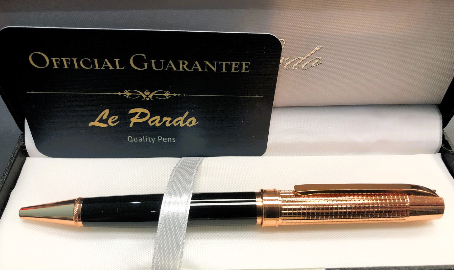 LE PARDO PEN BLACK ROSE GOLD