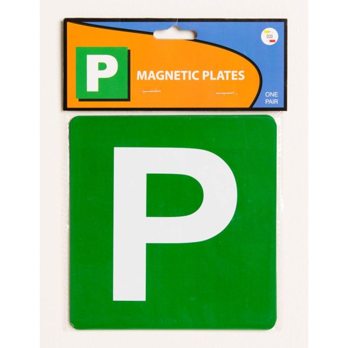 PLATES DRIVER P GREEN MAGNETIC VIC/WA