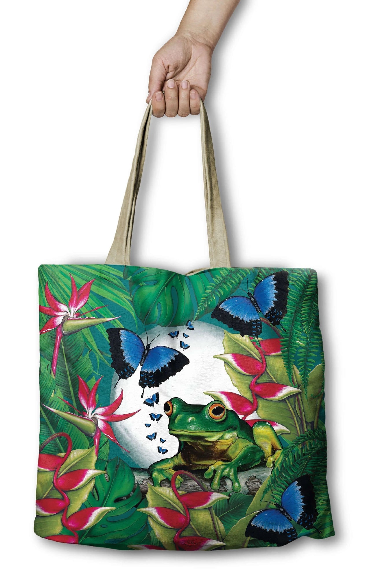 BAG GREEN FROG RE-USABLE BAG