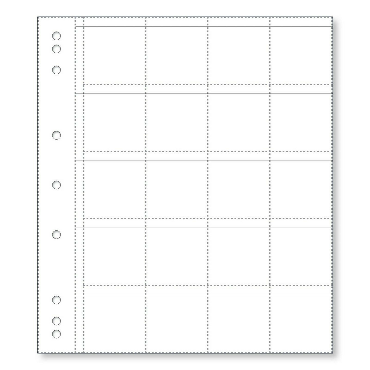 RENNIKS COIN SHEET 20 POCKET CLEAR PK 10