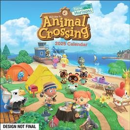 BROWN TROUT ANIMAL CROSSING: NEW HORIZONS 2025 SQUARE CALENDAR