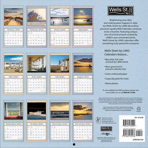 BROWN TROUT SEABOARD 2025 SQUARE CALENDAR