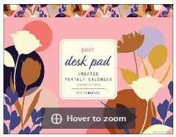 POSH: DESK PAD UNDATED MONTHLY