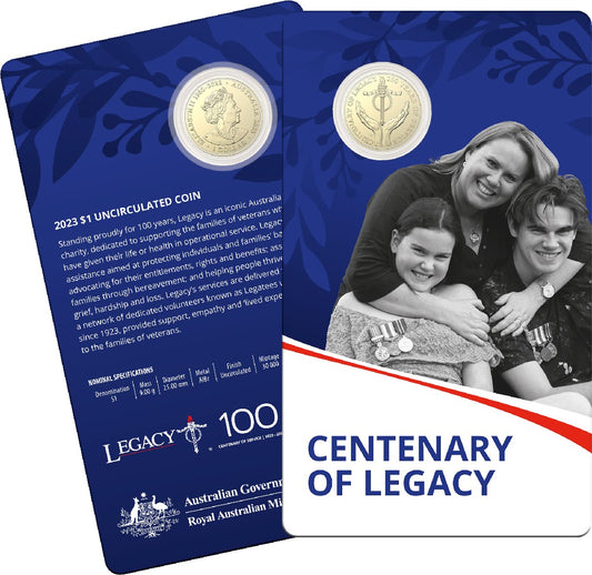 CENTENARY OF LEGACY $1.00 COIN PACK 2023