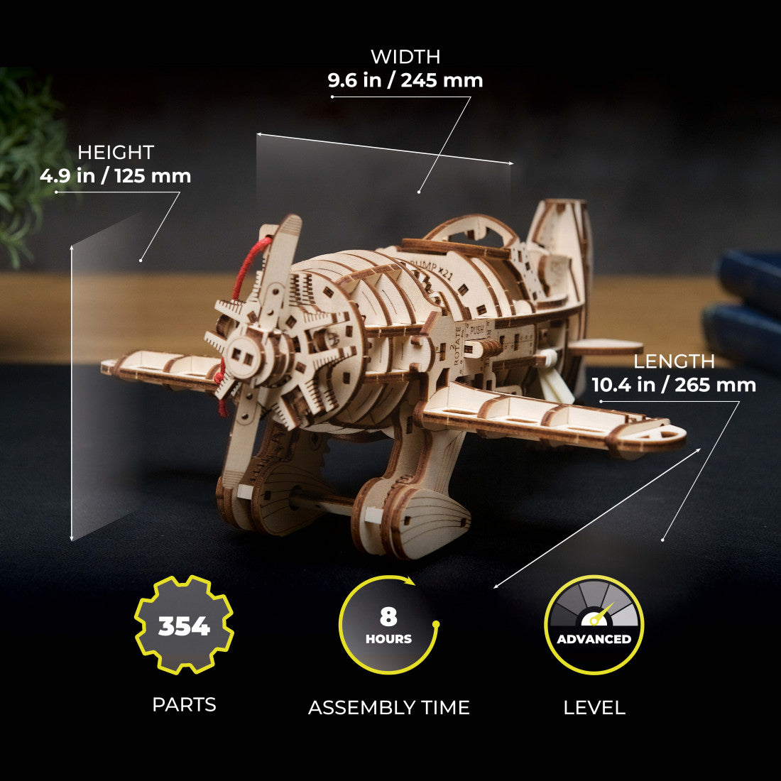 UGEARS models are great STEM projects - Mad Hornet Airplane