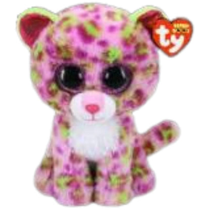 BEANIE BOOS MEDIUM LAINEY - PINK LEOPARD