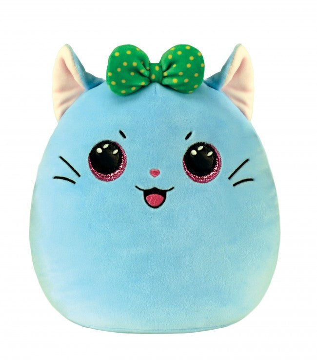 SQUISH-A-BOOS 10 INCH KIRRA THE CAT WITH BOW  