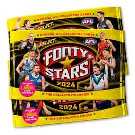 SELECT AFL 2024 FOOTY CARD PACK 36 CARDS