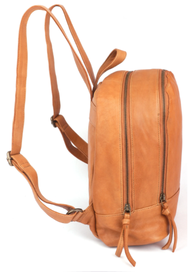 PEEP LEATHER BACKPACK [CLR:NATURAL]