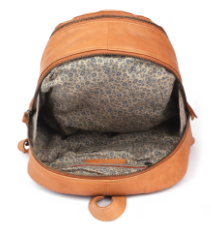 PEEP LEATHER BACKPACK [CLR:NATURAL]