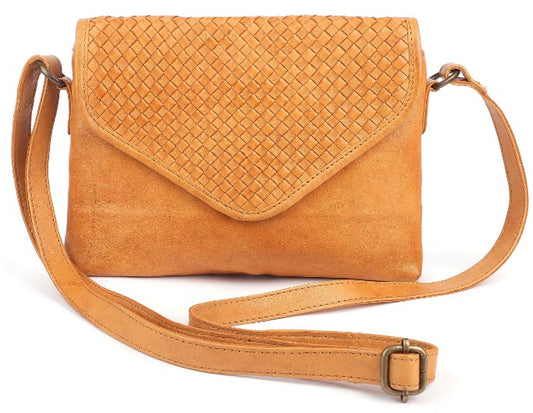 BLURT LEATHER BAG CROSS BODY [CLR:NATURAL]