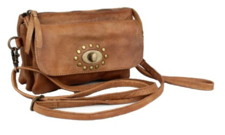 STAIN LEATHER BAG [CLR:NATURAL]