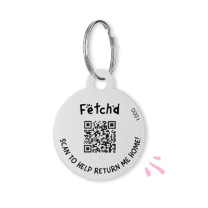 DOG TAG FETCH'D PAWSPORT SMART QR CODE