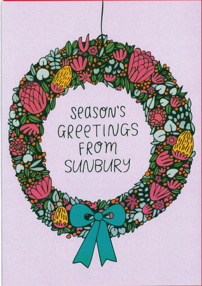 CHRISTMAS CARDS FROM SUNBURY (RANDOM MIX 5 CARDS) 3