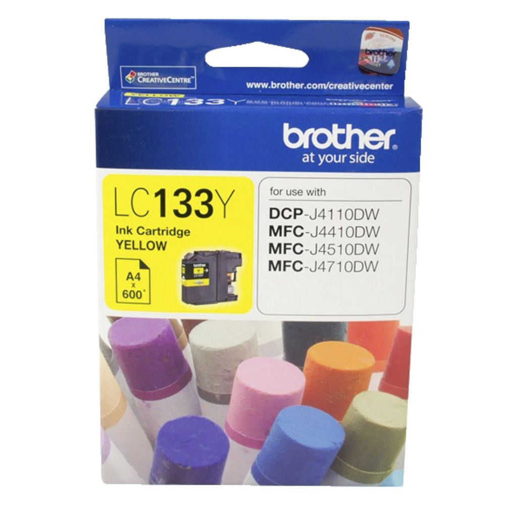 BROTHER LC133 Yellow Ink Cartridge  up to 600 pages