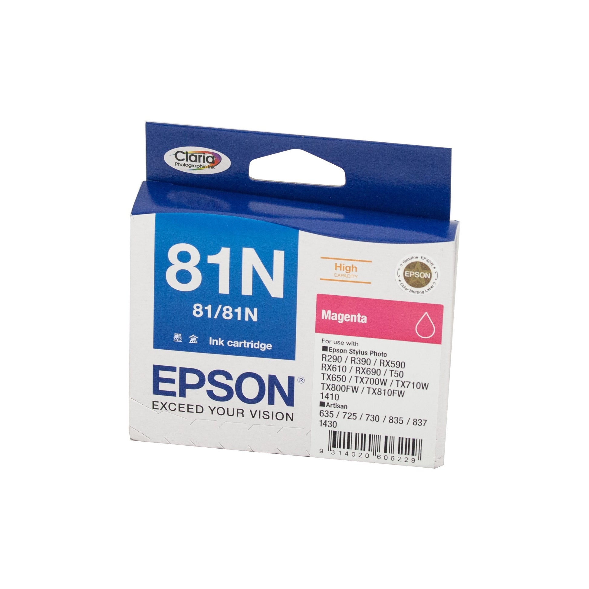 EPSON T0813 81HY MAGENTA INK CARTRIDGE