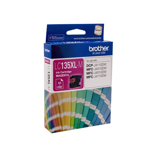 BROTHER LC135XL Magenta Ink Cartridge  up to 1200 pages