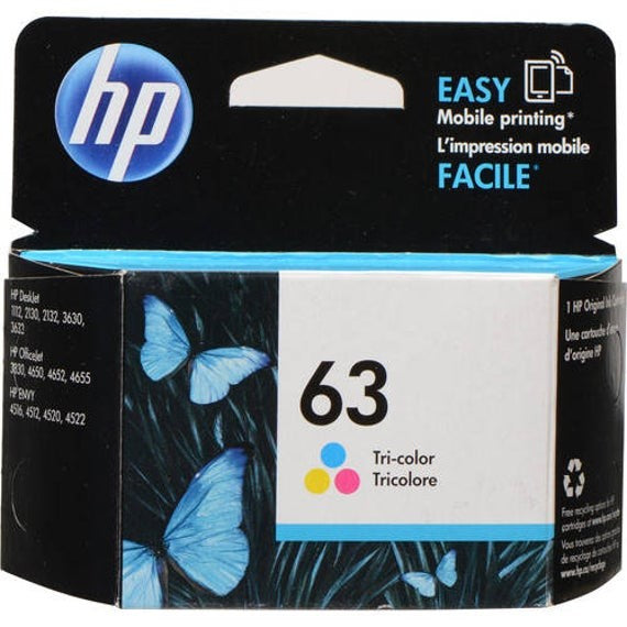 HP 63 Tri Colour Ink - 165 pages 
