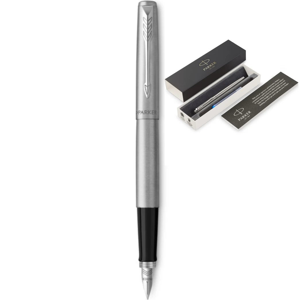 PEN PARKER JOTTER FOUNTAIN CHROME TRIM STEEL