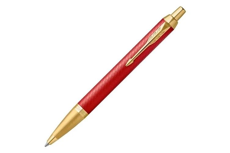 PEN PARKER IM PREMIUM FOUNTAIN RED WITH GOLD TRIM GIFT BOX