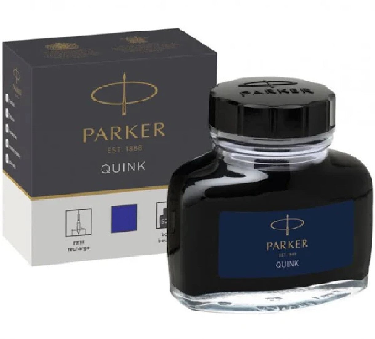 INK PARKER QUINK BOTTLE PERMANENT BLUE