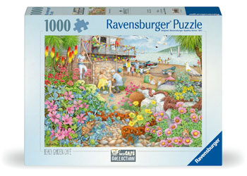 RAVENSBURGER BEACH GARDEN CAFE PUZZLE 1000PC JIGSAW